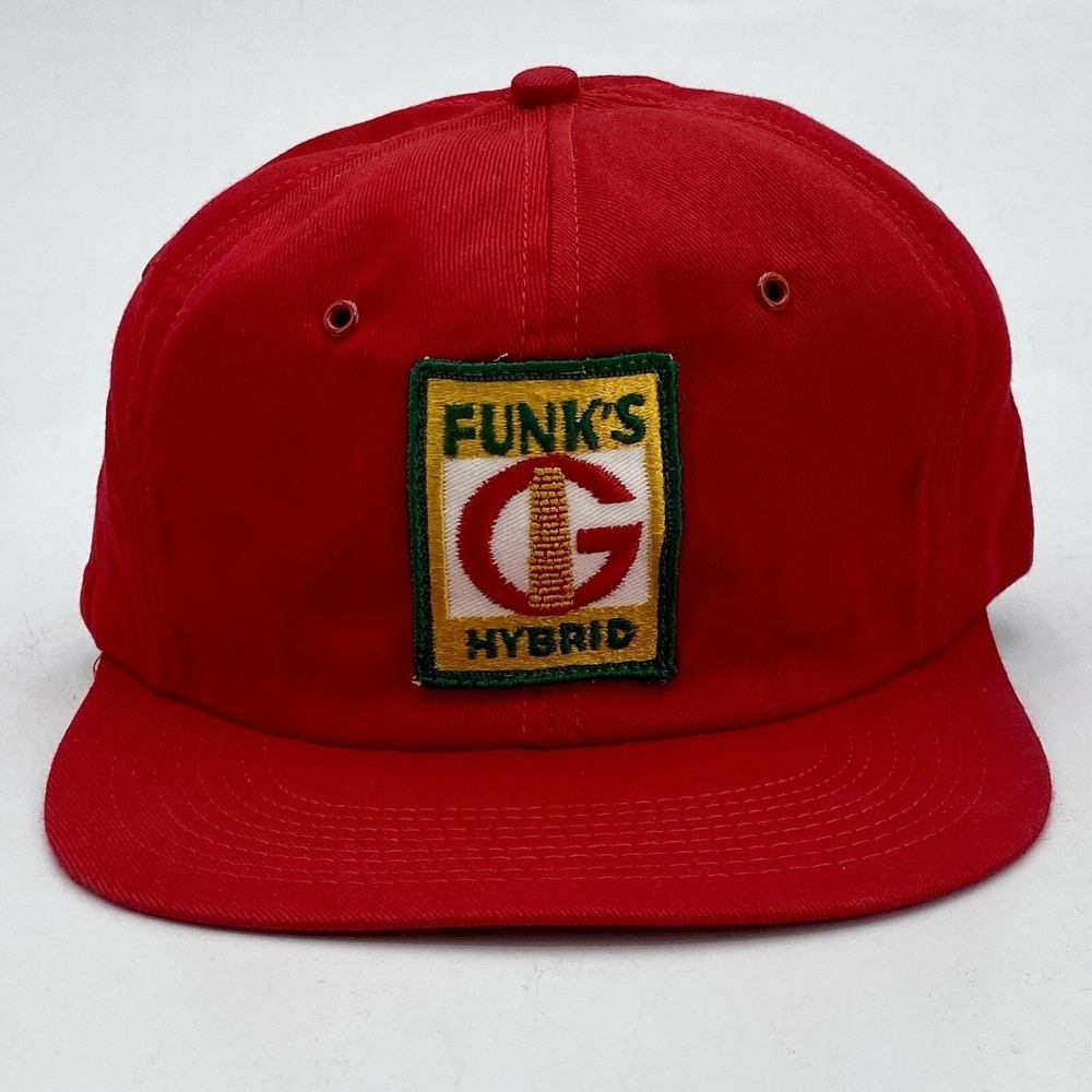 Vintage K-Brand Funk's G‎ Hybrid Snapback Trucker Hat Red Size S-M USA